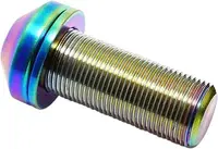 TLC 14x1mm Rear Titanium BMX Hub Bolt - 14mm - Rainbow