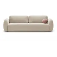 Canapea bej extensibilă/cu spațiu de depozitare cu tapițerie din chenille 262 cm Tonale – Cosmopolitan Design