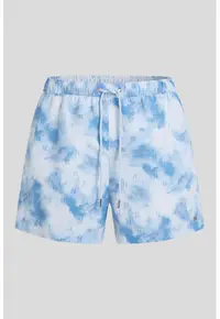Pantaloni scurti de baie cu imprimeu - Alb/Albastru