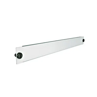 19 blank panel SnapIn 1U steel RAL7035 lightgrey PU10