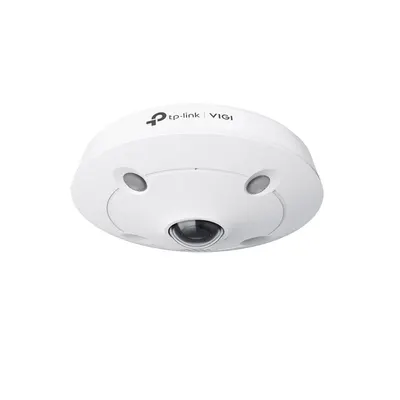 Camera supraveghere IP Dome Fisheye TP-Link VIGI InSight S655I, 5MP, 1.44 mm, IR 10m, microfon si difuzor, slot card, PoE