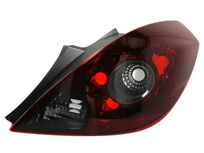 Stop tripla lampa spate dreapta potrivit OPEL CORSA HATCHBACK 2011-2014 - (Semnalizator alb, culoare sticla fumuriu)