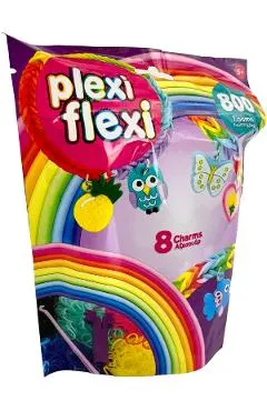 Set Plexi Flexi. 800 elastice din cauciuc si 8 accesorii. Mov