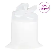 vidaXL Umplutura pentru beanbag, EPS 100 L, alb, 10 kg/m³