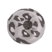 Bereta tricotata cu imprimeu animal print