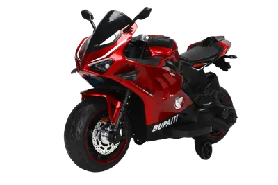 Motocicleta electrica, Kinderauto BDQ888 70W 12V cu roti moi, Bluetooth, rosie