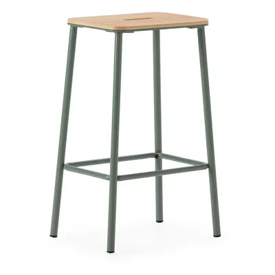 Set de scaune de bar verde 2 buc. (înălțime șezut 65 cm) Abba – Marckeric