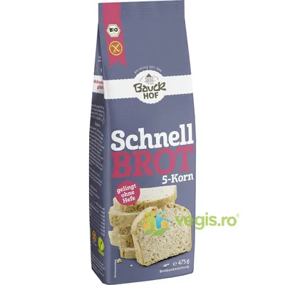 Mix din 5 Cereale pentru Paine Rapida fara Gluten Ecologic/Bio 475g