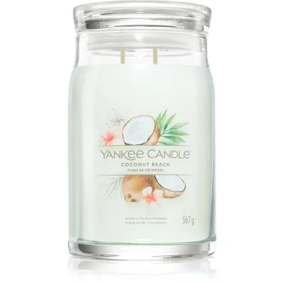 Yankee Candle Coconut Beach lumânare parfumată Signature 567 g