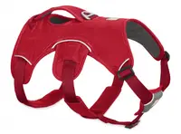 Ham multifunctional, rosu currant, confortabil, cu 5 puncte de ajustare, circumferinta piept 33-43 cm