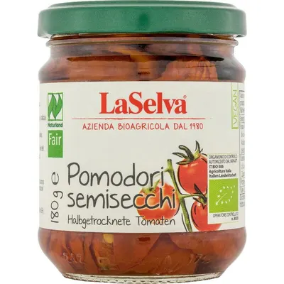 Rosii semi-uscate in ulei de masline bio 180g La Selva