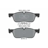 Set placute frana, frana disc TEXTAR 2214601