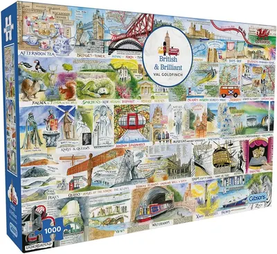 Puzzle Gibsons din 1000 piese - Britanic și strălucit