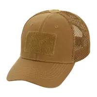 Sapca tactica trucker M-Tac Mesh Flex Ripstop Baseball Cap cu velcro - COYOTE / L/XL 58 cm