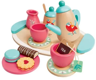 Set din lemn HaPe International - Serviciu de ceai, 14 piese