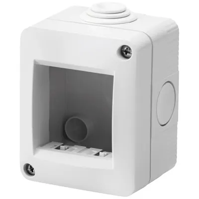 Doza aparenta 2 module IP40 gri Gewiss Chorus GW16502