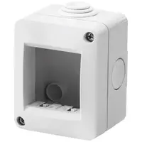 Doza aparenta 2 module IP40 gri Gewiss Chorus GW16502