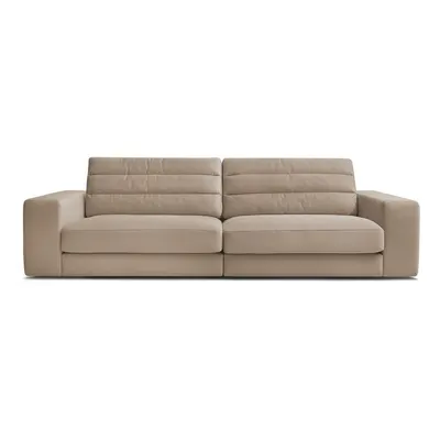 Canapea taupe cu tapițerie din catifea 276 cm Sierra – Bobochic Paris