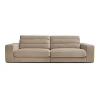 Canapea taupe cu tapițerie din catifea 276 cm Sierra – Bobochic Paris