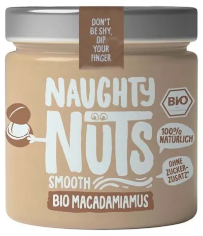 Naughty Nuts tahini bio de macadamia, 200 g