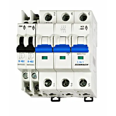 Contact auxiliar 5-250V/4A, 1 ND + 1 NI fix. cu înclichetare