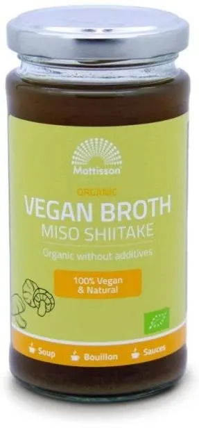 Vegan Broth Miso Shiitake, 240 ml, Mattisson Healthstyle