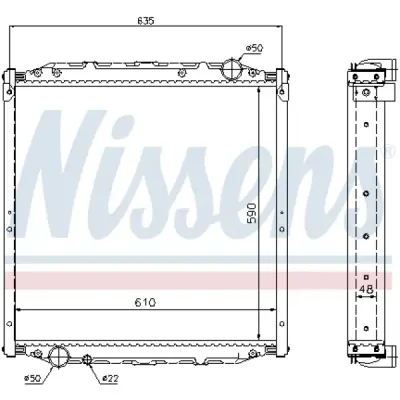 Radiator, racire motor NISSENS 62880A