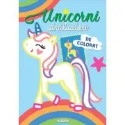 Unicorni stralucitori de colorat: Bleu
