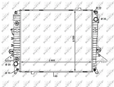 Radiator apa racire motor (transmisie automata) LAND ROVER DISCOVERY III, DISCOVERY IV, RANGE ROVER SPORT 2.7D dupa 2004