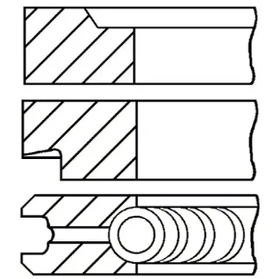 Set segmenti piston GOETZE ENGINE 08-207200-00