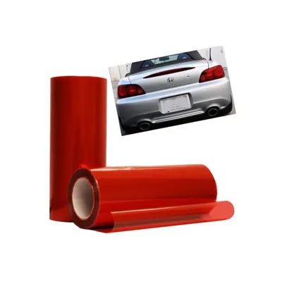 Rola folie protectie faruri/stopuri material TPH Rosie PREMIUM cu functie de regenerare 0,6x10m Cod: LM-TPH07