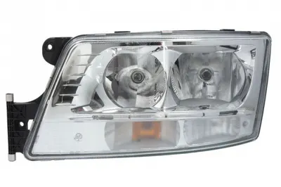 Far stanga (2 H7 2 LED PY21W, manual, cu lumina de zi, culoare insert: crom platinat, culoare indicator: transparent) potrivit MAN TGX I 09.16-09.21