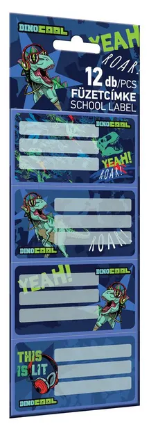 Etichete Lizzy Card Dino Roar - 12 buc