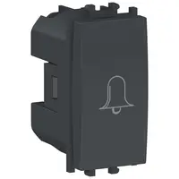 Intrerupator cu revenire,simbol sonerie 1 modul Schneider Easy Styl LMR0130003, negru