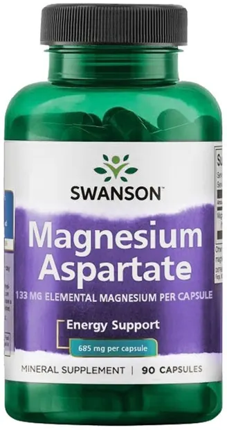 Magnesium Aspartate, 685 mg, 90 capsule, Swanson