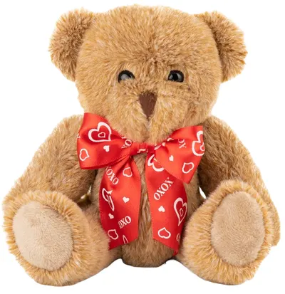 Jucărie de pluș Amek Toys - Ursuleț cu picioare și brațe mobile, 20 cm
