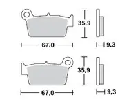 Placute frana MCB739SI
