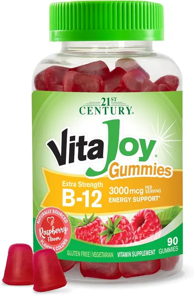 VitaJoy B-12, 3000 mcg, 90 tablete de jeleu, 21st Century