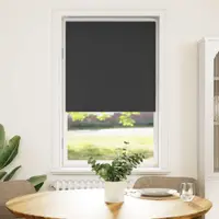vidaXL Jaluzea cu role opace negru 65x150 cm lățime material 60,7 cm
