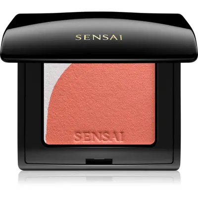Sensai Blooming Blush blush cu efect iluminator cu pensula culoare 04 Blooming Orange 4 g