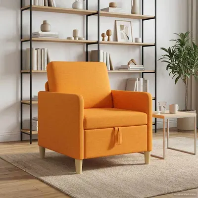 vidaXL Sofa cu Spațiu de Depozitare Galben Întunecat 72 x 78 x 87 cm