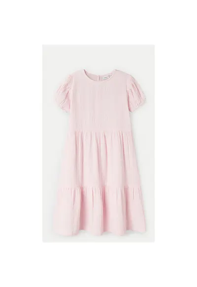 Rochie de vara fete 13240414 - Bumbac - Roz - Roz