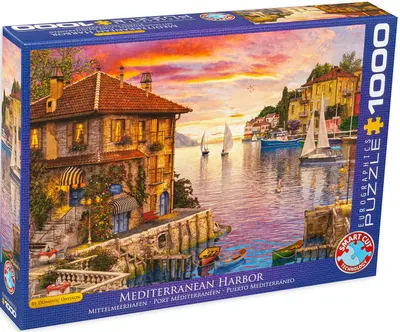 Puzzle Eurographics de 1000 piese - Port mediteranean, Dominic Davison