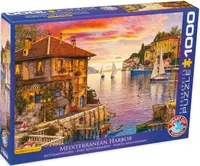 Puzzle Eurographics de 1000 piese - Port mediteranean, Dominic Davison