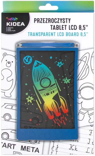 Tabletă de desen Kidea - ecran LCD, albastru