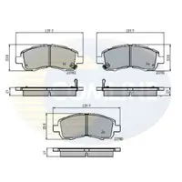 Set placute frana, frana disc COMLINE CBP3757