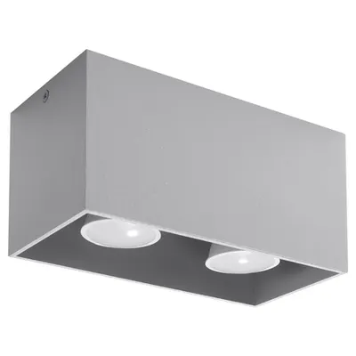 Corp de iluminat pentru tavan QUAD gri
