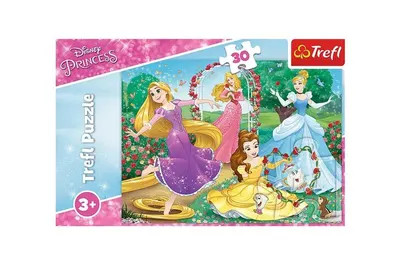 Puzzle 30 piese „Prințese Disney în Grădina Palatului”