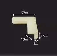 Set 2 protectii colturi Car Boy Safety Fosforescenta 18x37x15x4 mm
