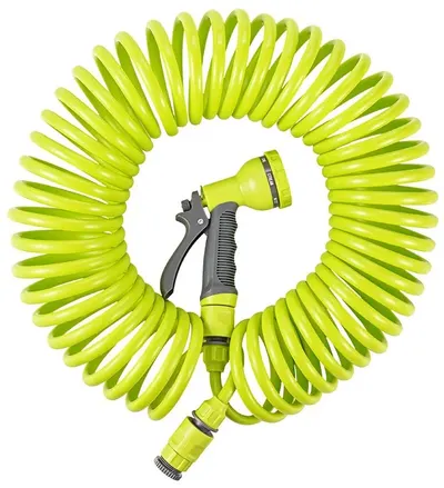 Set furtun spiral Herly – S-line, 15 m, cu pistol și conectori